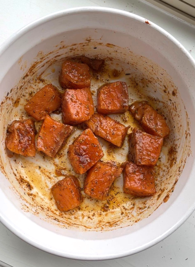 air fryer salmon bites