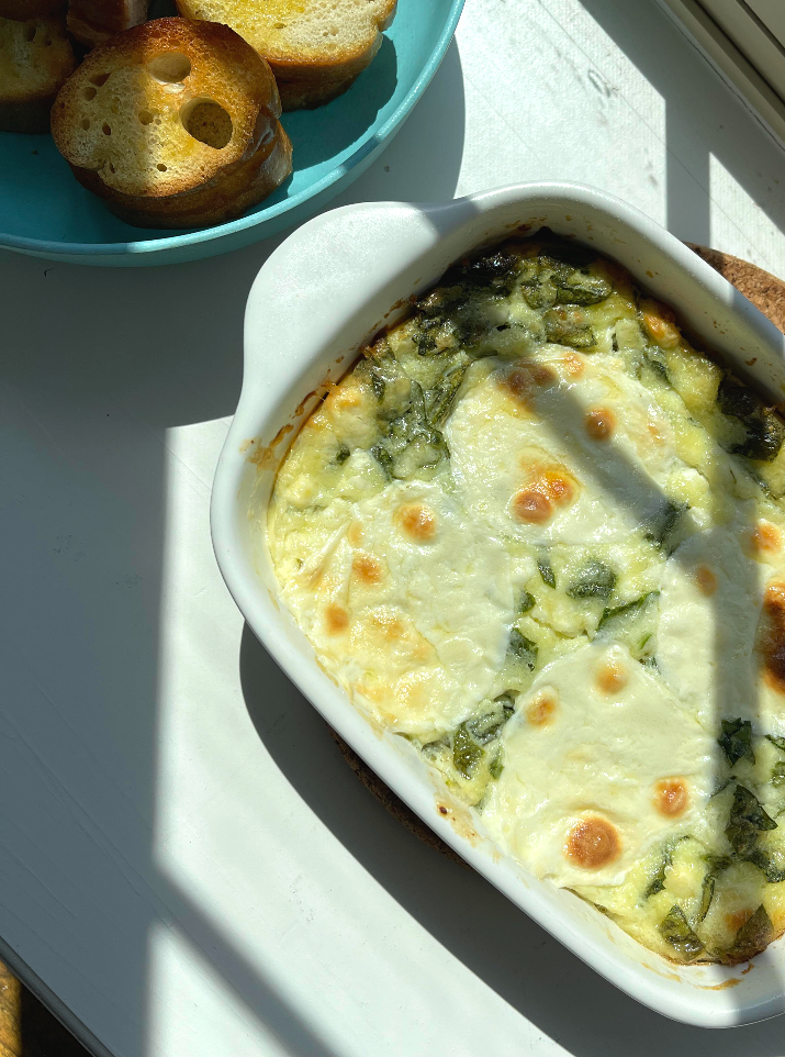 spinach feta egg bake